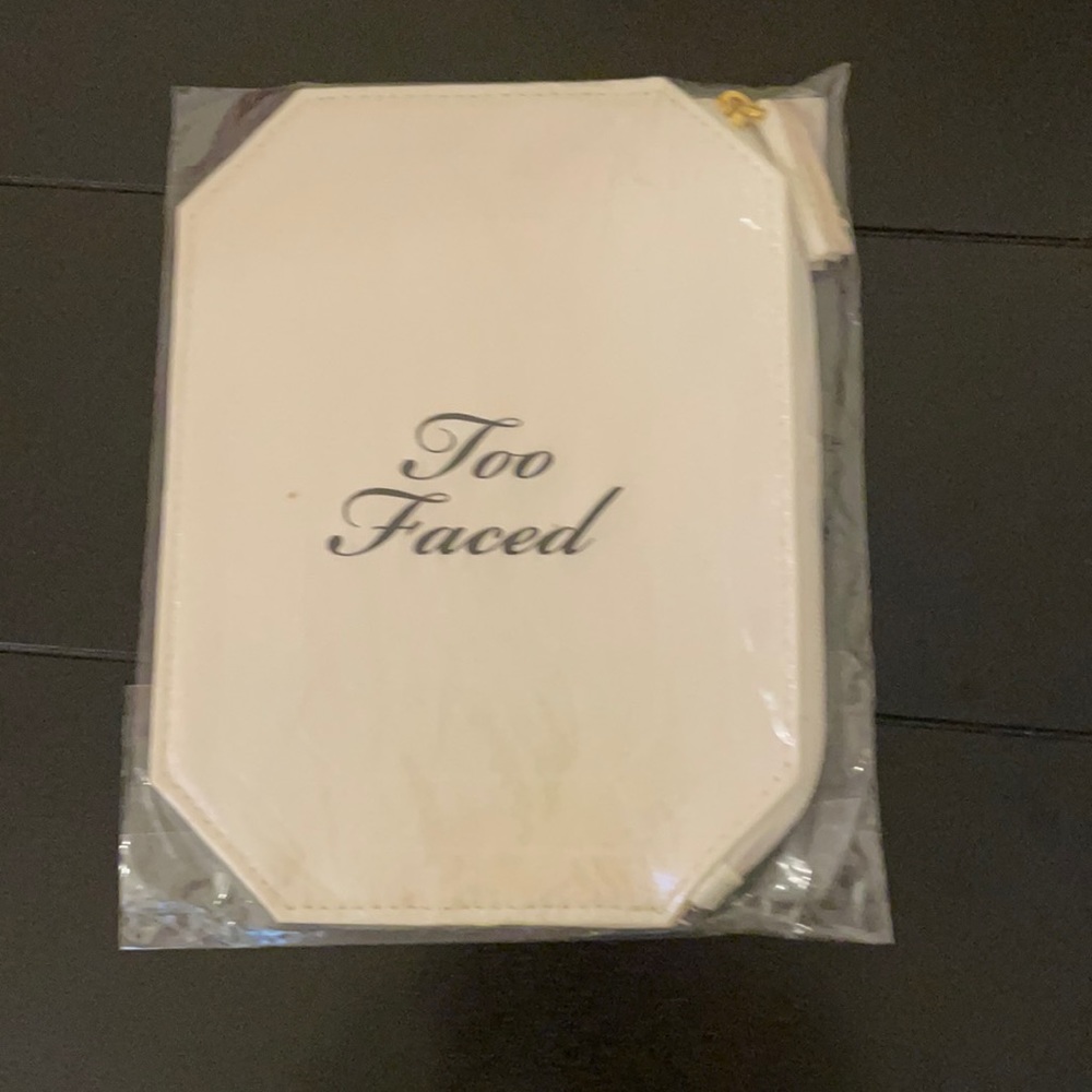 🎀🎉HP‼️💎💎NWT Iridescent Too Faced Makeup Bag 💎💎